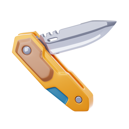 Cuchillo plegable  3D Icon