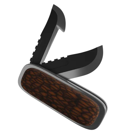 Cuchillo plegable  3D Icon