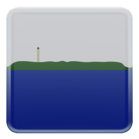 Quadratische Flagge der Insel Navassa  3D Icon