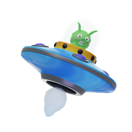 Nave espacial extraterrestre  3D Icon