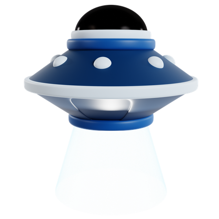 Nave espacial ufo azul  3D Icon