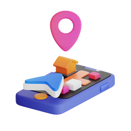 Navegacion GPS  3D Icon