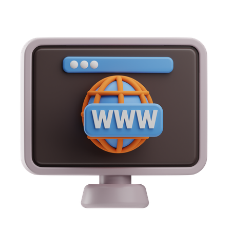 Navegador da Web  3D Icon