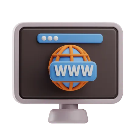 Navegador da Web  3D Icon