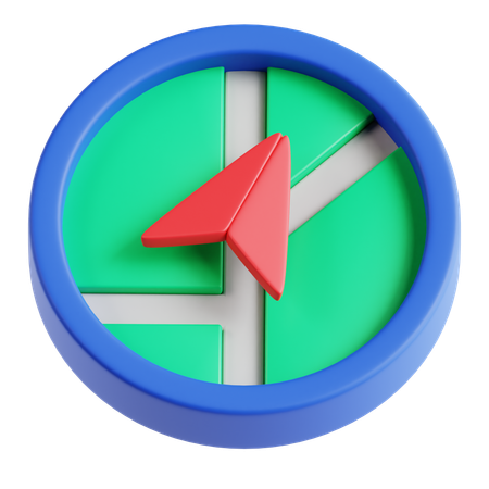 Navegação  3D Icon