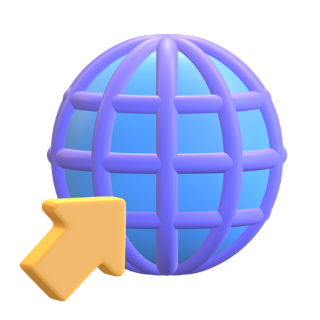 Navegador da Web  3D Illustration