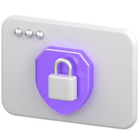 Navegador com escudo  3D Icon