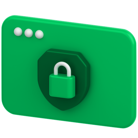 Navegador con escudo  3D Icon