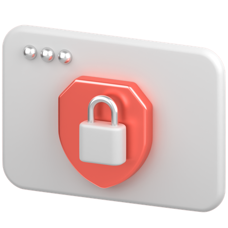 Navegador con escudo  3D Icon