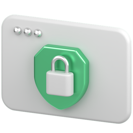 Navegador con escudo  3D Icon