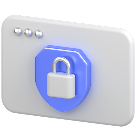 Navegador con escudo  3D Icon