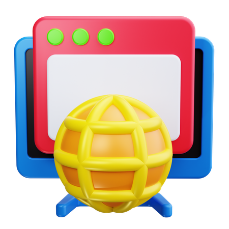 Navegador da Web  3D Icon