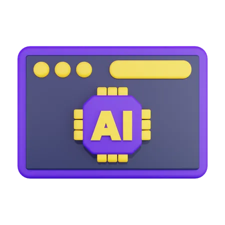 Navegador de inteligencia artificial  3D Icon