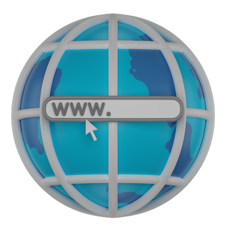 Navegador de internet  3D Icon