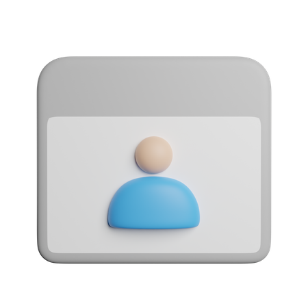Navegador do usuário  3D Icon