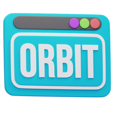 Órbita do navegador  3D Icon