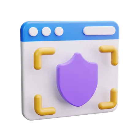 Navegador seguro  3D Icon