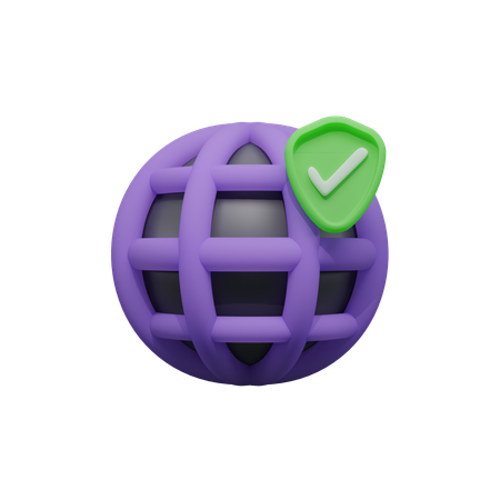 Navegador seguro  3D Icon