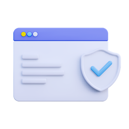 Navegador seguro  3D Icon