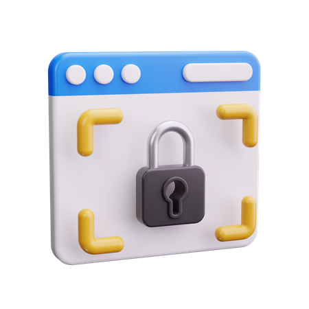 Navegador seguro  3D Icon