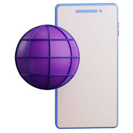 Smartphone navegador  3D Icon