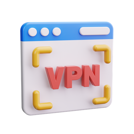 Navegador vpn  3D Icon