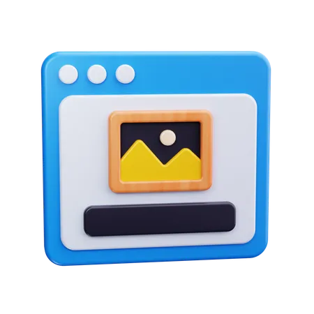 Navegador web  3D Icon