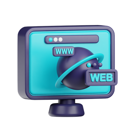 Navegador web  3D Icon