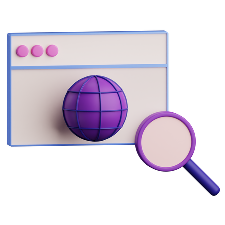 Navegador web  3D Icon