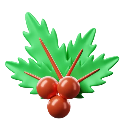 Cereza de navidad  3D Icon