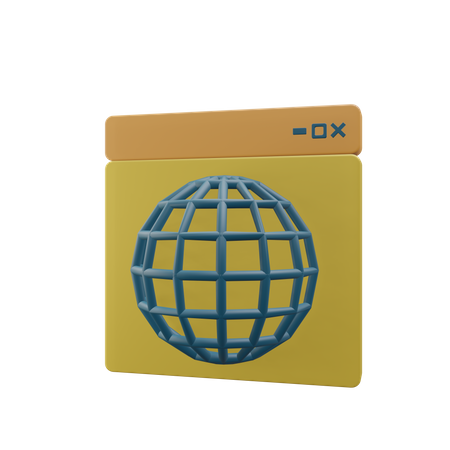 Navigateur  3D Icon