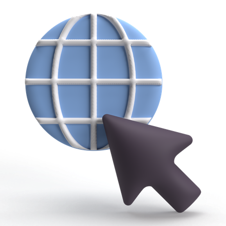 Clic du navigateur  3D Icon