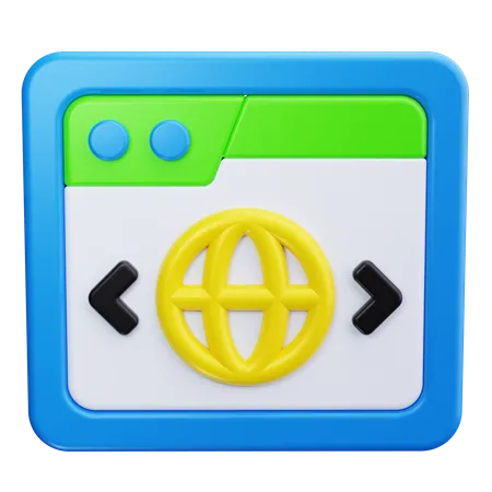 Navigateur Internet  3D Icon