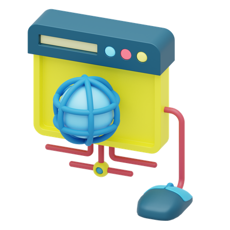 Navigateur Internet  3D Icon