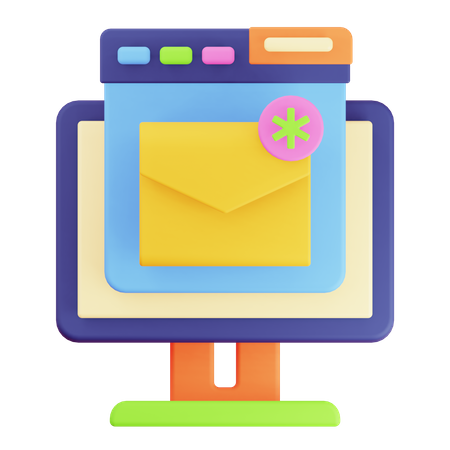 Courrier du navigateur  3D Icon