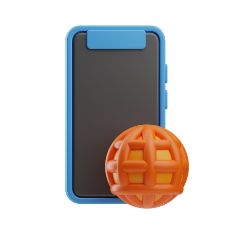 Navigateur mobile  3D Icon