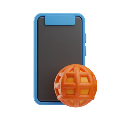 Navigateur mobile  3D Icon