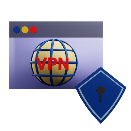 Navigateur VPN  3D Icon