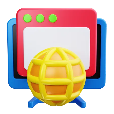 Navigateur Web  3D Icon