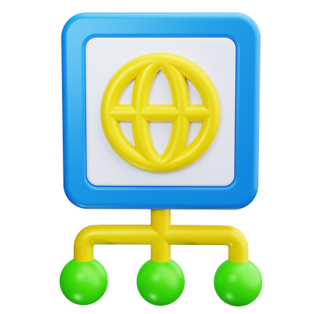 Navigateur Web  3D Icon