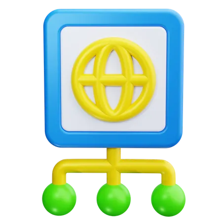 Navigateur Web  3D Icon