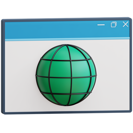 Navigateur Web  3D Icon