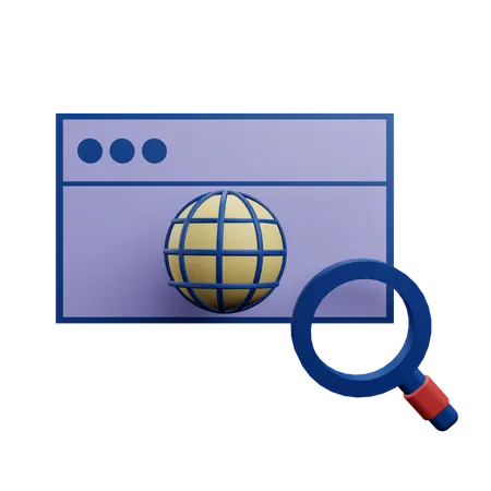 Navigateur Web  3D Icon