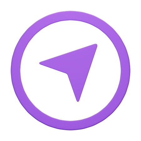 La navigation  3D Icon