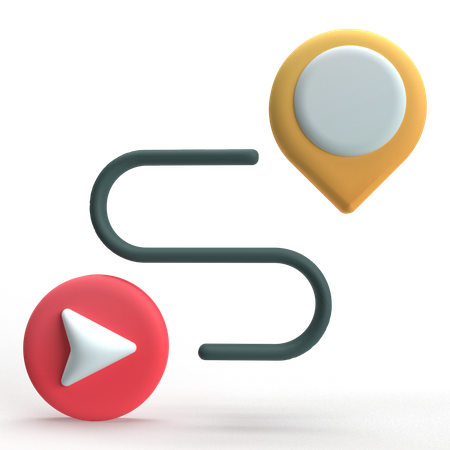 La navigation  3D Icon