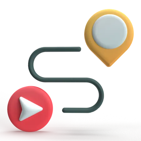 La navigation  3D Icon