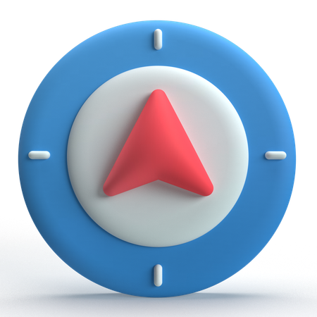 La navigation  3D Icon
