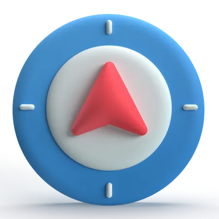 La navigation  3D Icon