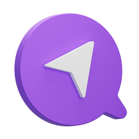 La navigation  3D Icon