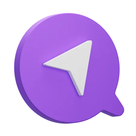 La navigation  3D Icon
